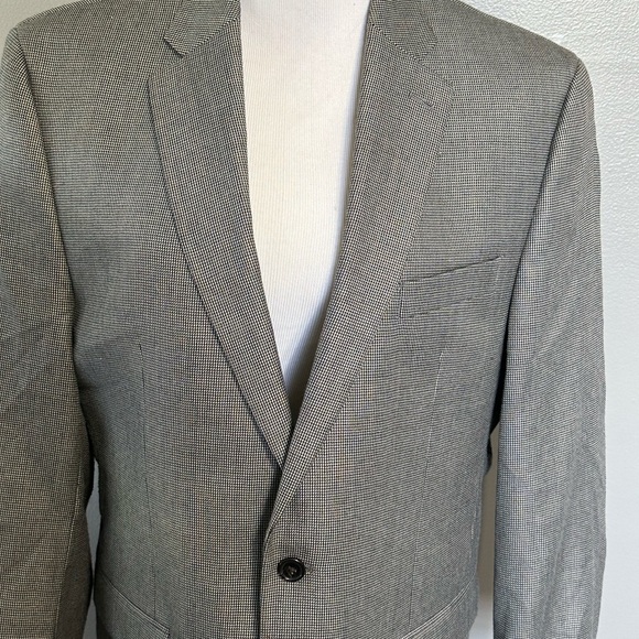 Ralph Lauren blade sports coat size 42R  2 button front, black and‎ gray plaid - Picture 2 of 13